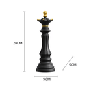 Estatuetas de Xadrez em Resina Retro - HOMEFY