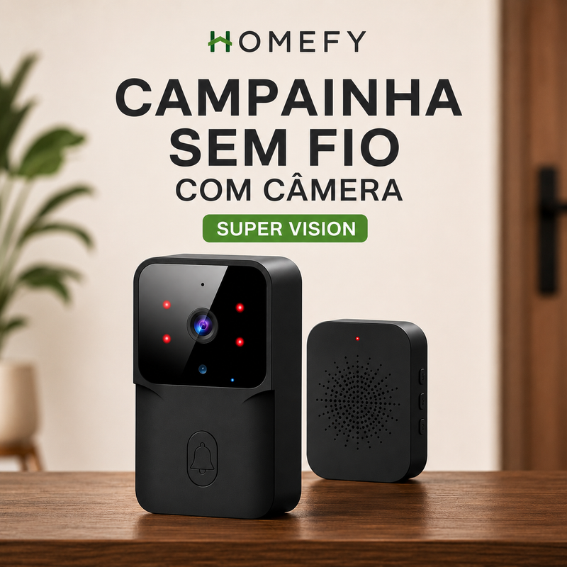 Campainha Sem Fio com Câmera - Super Vision