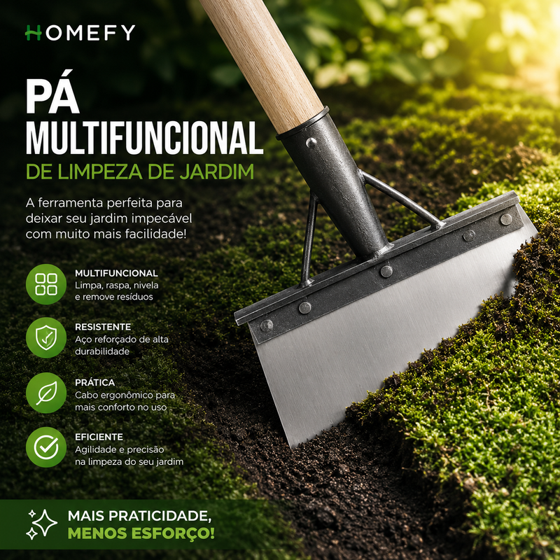 Pá Multifuncional De Limpeza de Jardim - EcoGarden