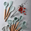 CookEase - Kit Premium de Utensílios em Silicone 12 Peças - HOMEFY