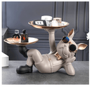 Buddy Garçom - Escultura Cão Garçom em Resina - HOMEFY