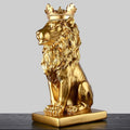 Estatueta Leão Imperador Homefy - HOMEFY