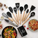CookEase - Kit Premium de Utensílios em Silicone 12 Peças - HOMEFY