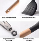 CookEase - Kit Premium de Utensílios em Silicone 12 Peças - HOMEFY