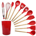 CookEase - Kit Premium de Utensílios em Silicone 12 Peças - HOMEFY