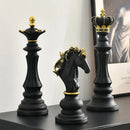 Estatuetas de Xadrez em Resina Retro - HOMEFY