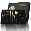 Conjunto de Talheres Dourado Luxy 24 Peças - HOMEFY