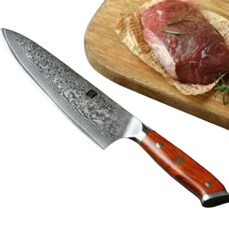 Faca de Churrasco Aço Damasco Chef™ - HOMEFY