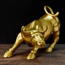 Escultura Touro de Wall Street Dourado Homefy - HOMEFY