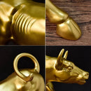 Escultura Touro de Wall Street Dourado Homefy - HOMEFY