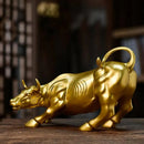 Escultura Touro de Wall Street Dourado Homefy - HOMEFY
