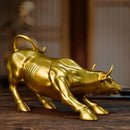 Escultura Touro de Wall Street Dourado Homefy - HOMEFY