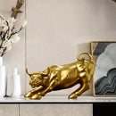 Escultura Touro de Wall Street Dourado Homefy - HOMEFY