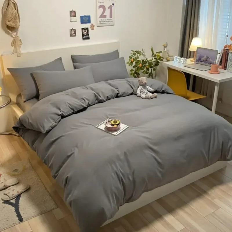Jogo de Cama em Algodão Puro 4 Peças - Homefy - HOMEFY