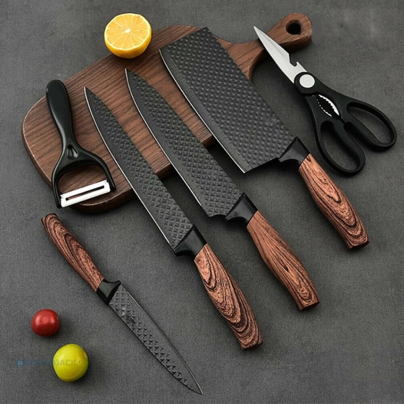 ChefSharp Premium - Kit de Facas Inox 6 Peças - HOMEFY