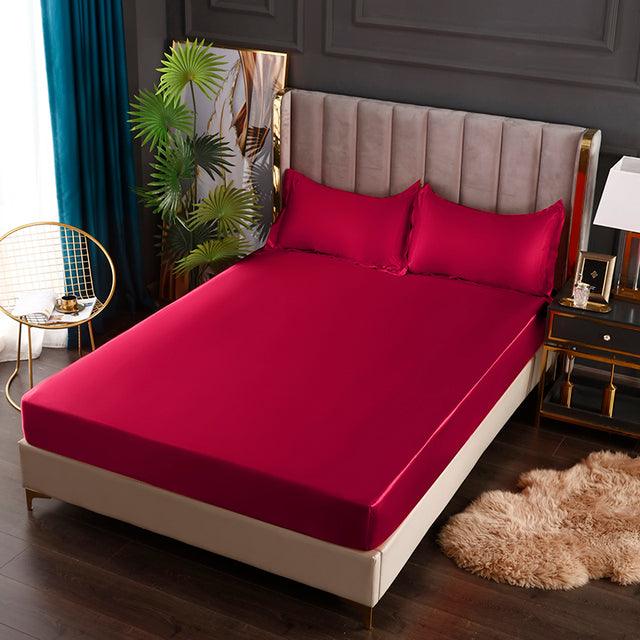 Conjunto Premium Silk Homefy™ de Lençol + Fronhas em Cetim - HOMEFY