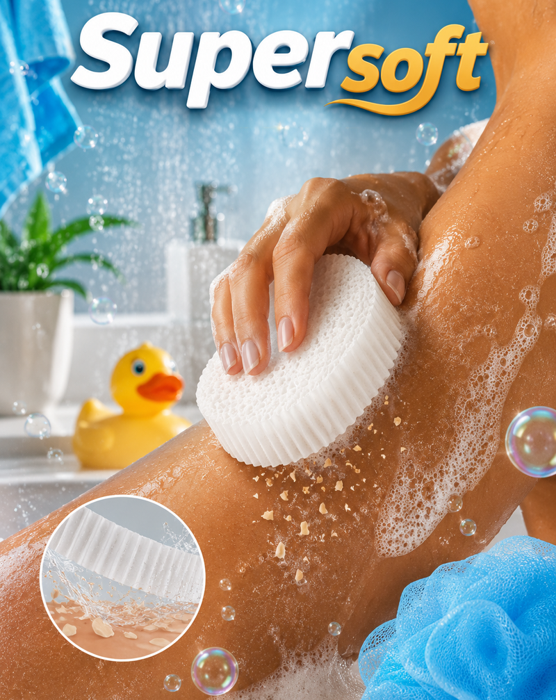 Esponja de Banho Exfoliante Super Soft 🧽